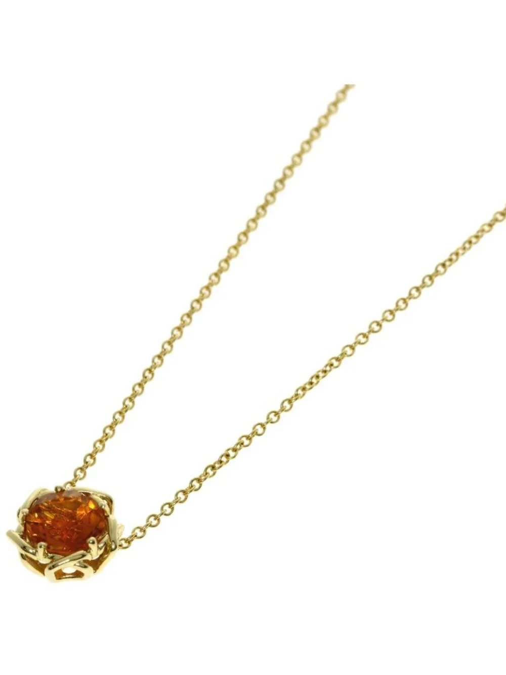 Tiffany & Co Citrine Necklace 18k Yellow Gold